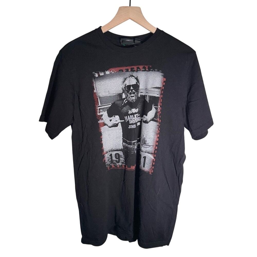 HARLEY DAVIDSON double sided biker motorcycle The Eagle Soars Alone Tshirt M